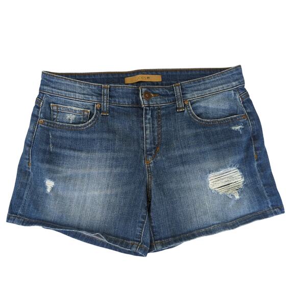 Joe's Jeans‎ Distressed Denim Shorts Women's Size 28 Stretch Amora HJFAMA4750 - Picture 1 of 5